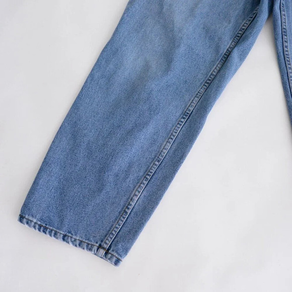 Vintage 90S Nevada Blue Light Wash 100% Cotton Straight Leg Denim Jeans Size 38 - Picture 7 of 14